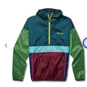 Cotopaxi Green Windbreaker Jacket Lightweight Retro Design